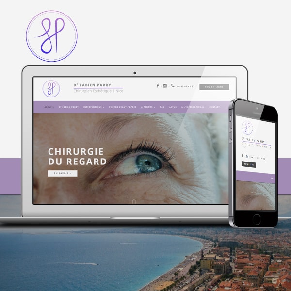 Création site web & logo - chirurgien esthétique à Nice