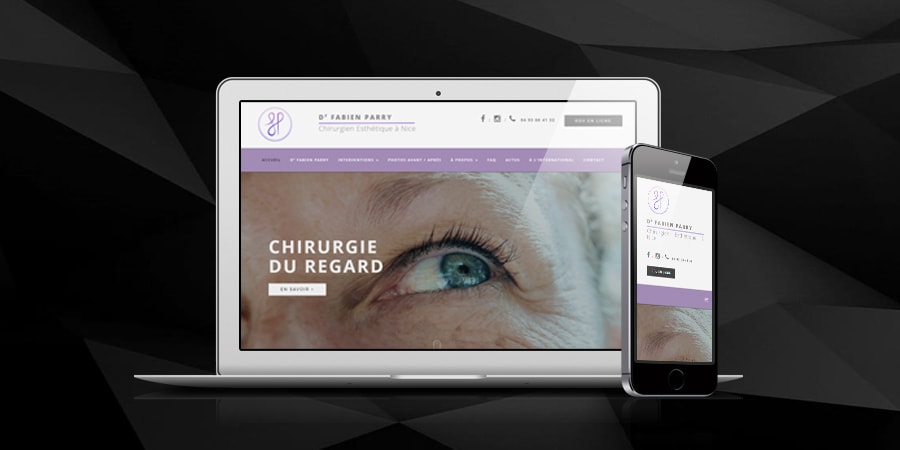 Site web et logo chirurgie esthétique à Nice