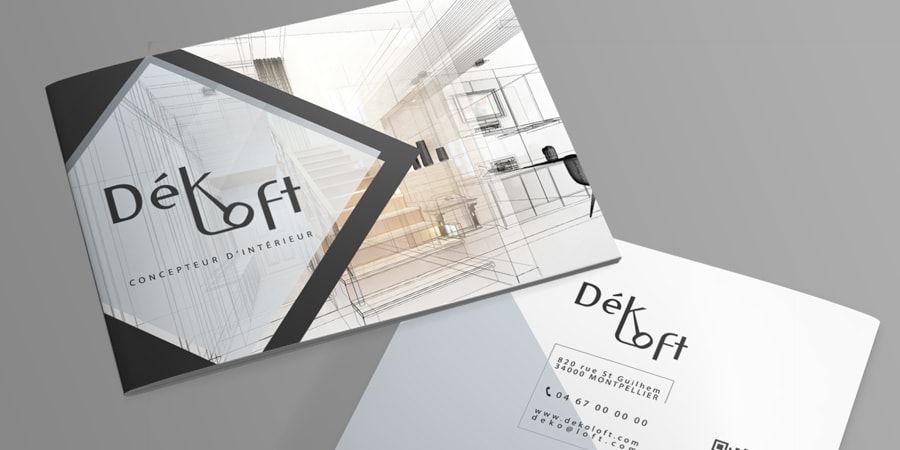 Brochure concepteur d'intérieur à Montpellier