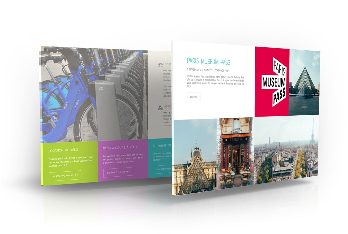 maquette web agence location velo