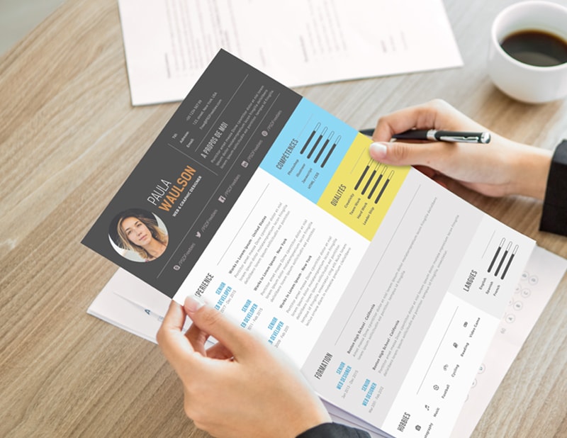 création de visuels et graphisme CV par graphistéine à Nimes, Alès, Avignon et Montpellier